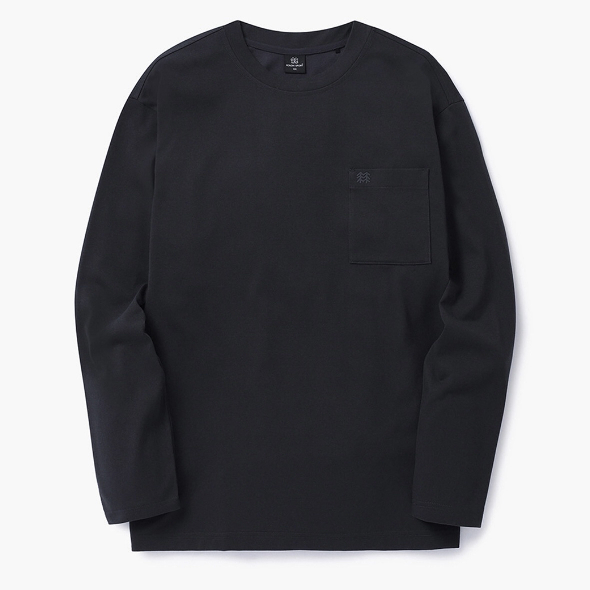 KOLON SPORT/可隆【卡码拍小】圆领口袋内搭卫衣通勤长袖 23411