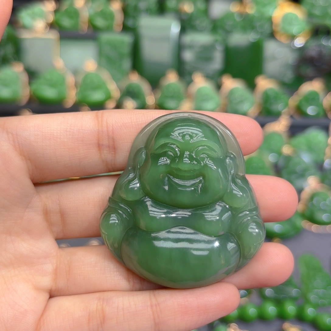 颈饰未镶嵌和田玉（碧玉）特价49m粉青，介意勿拍