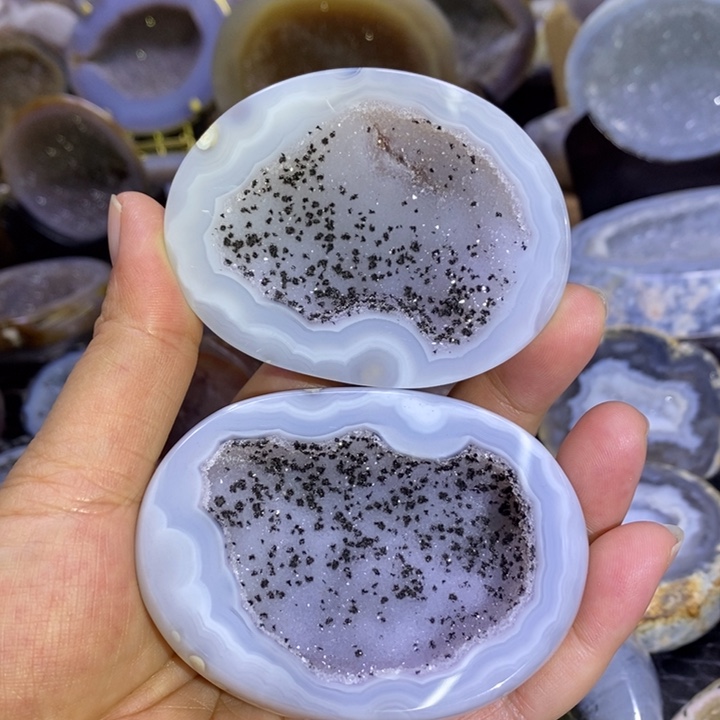 未镶嵌珠宝半成品紫晶精抛盆