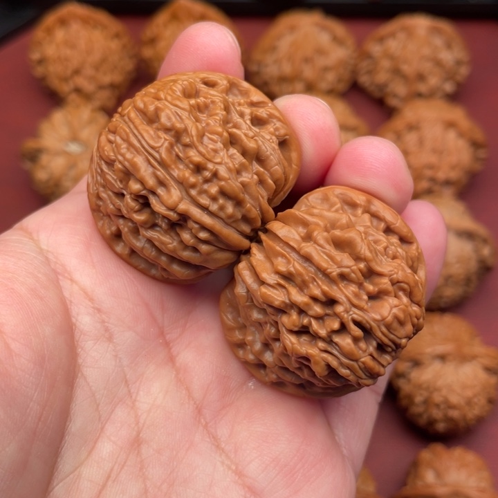 文玩核桃把件37南瓜桩四座楼