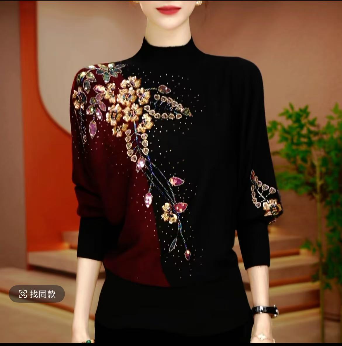 秋冬新款抗起球减龄洋气宽松女士气质时尚