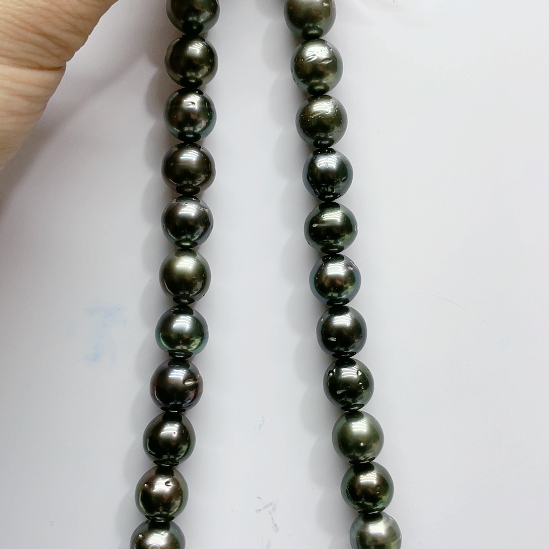 海水珍珠银S925镶嵌颈饰