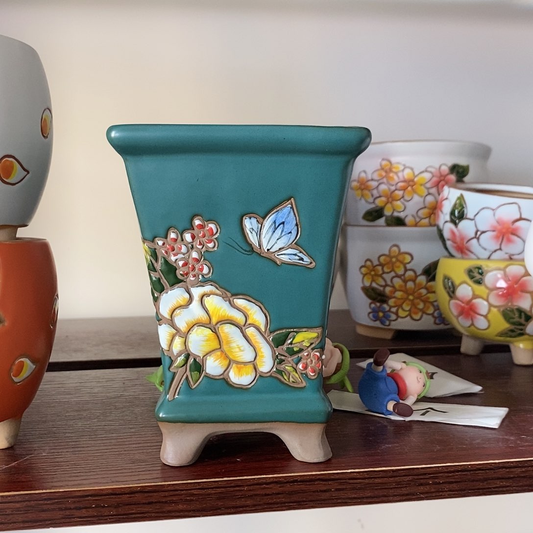 红陶韩式多肉植物花盆