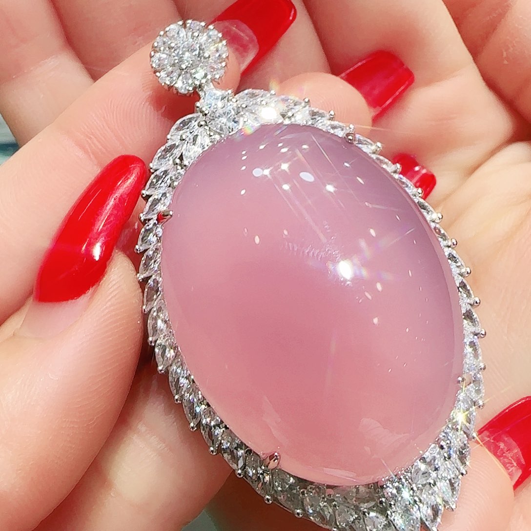 玛瑙/玉髓未镶嵌吊坠