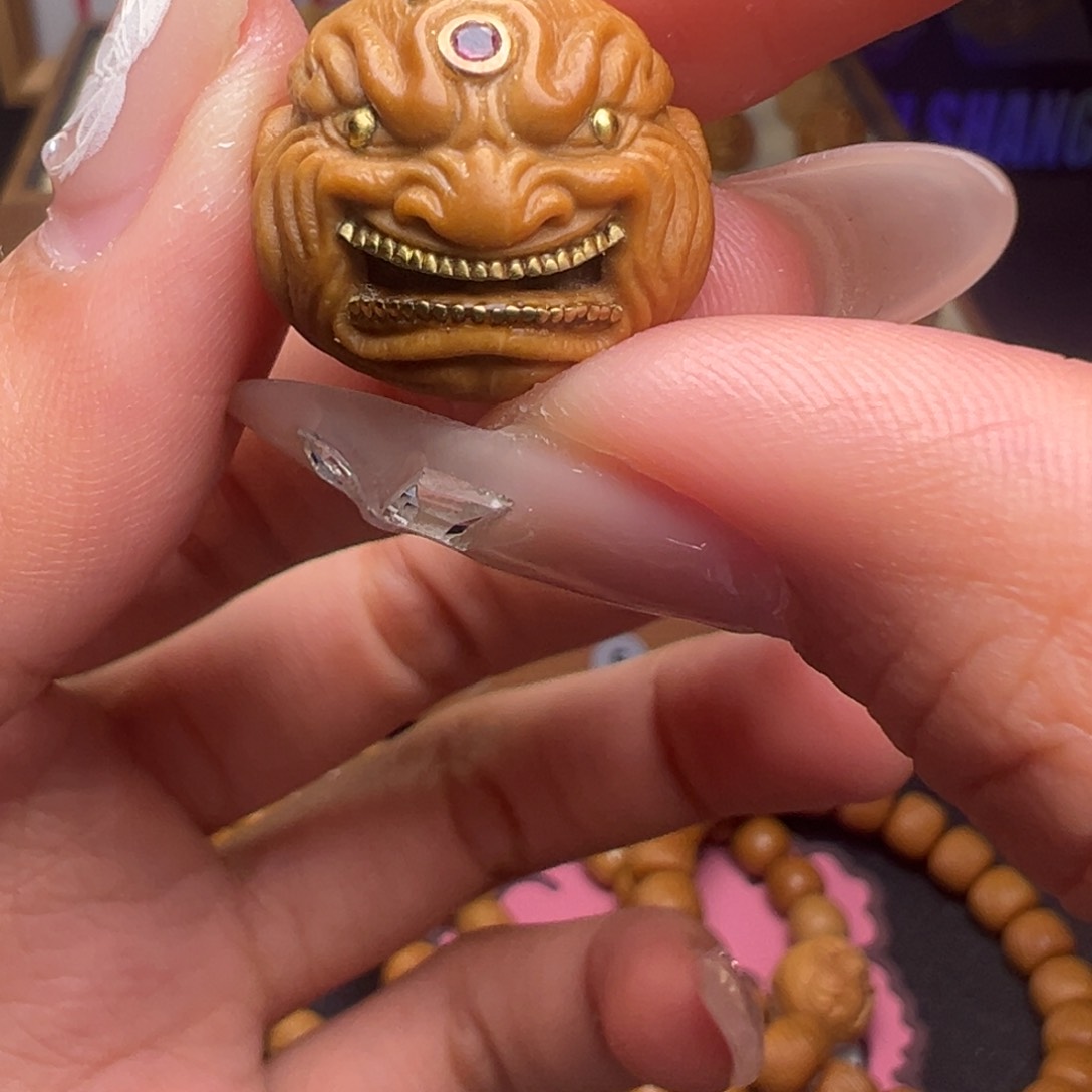 文玩核桃把件镶嵌款大牙恶僧18➕尺寸全品有正常封口线