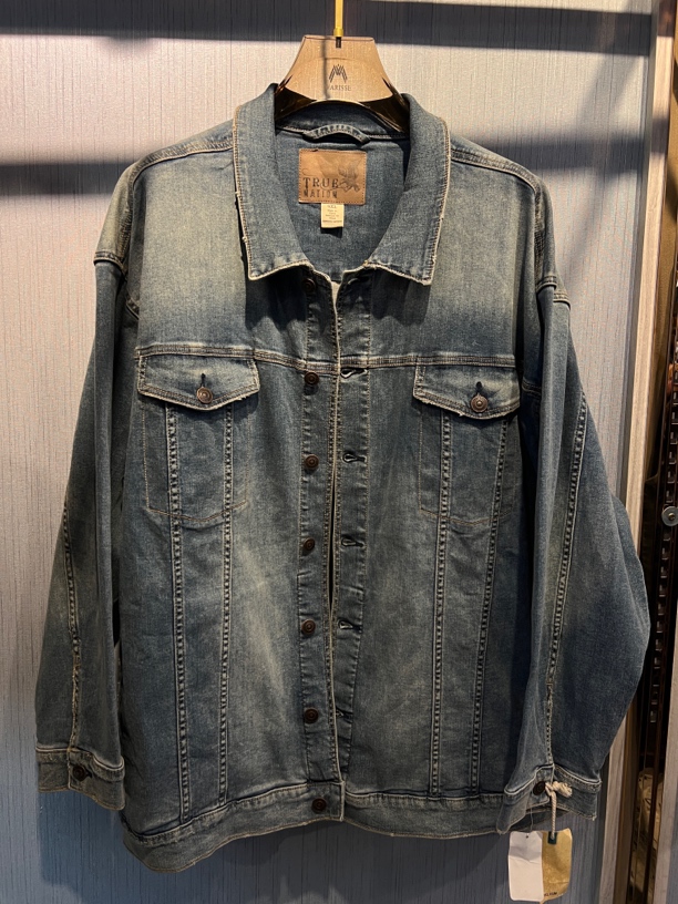 夹克防风秋季复古水洗男士春季翻领设计师春秋外套拼接黑色