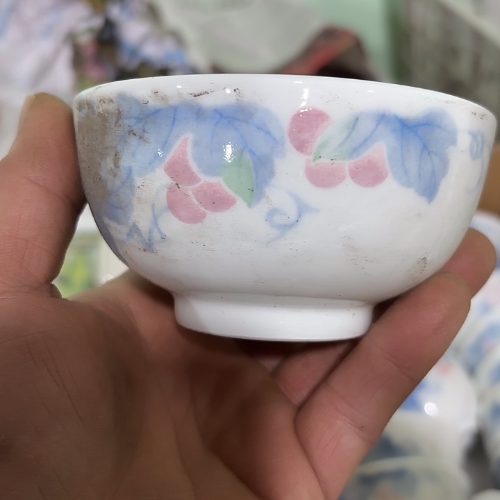 陶10公分小米饭碗，小米饭碗