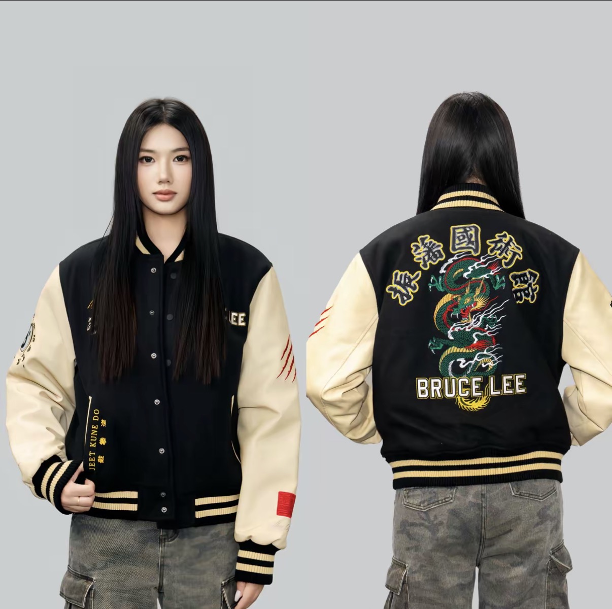 美式棒球服3XL（220-250斤）秋冬款重磅男女款百搭休闲时夹棉加厚