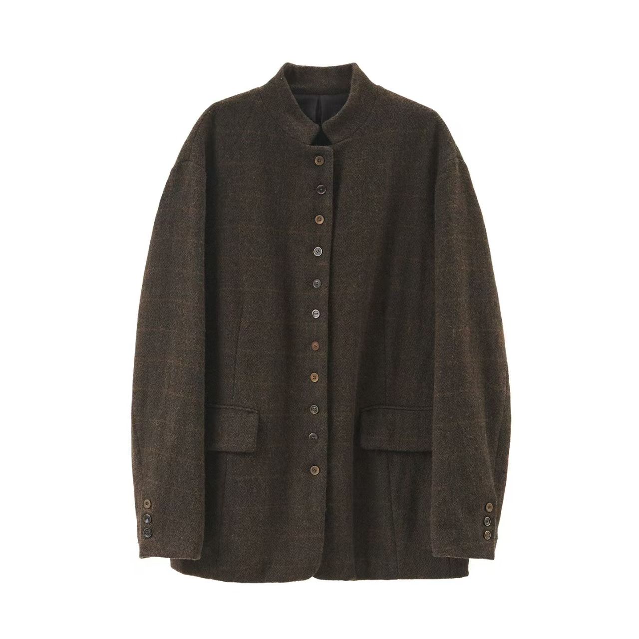 25FW8025-2棕色短外套