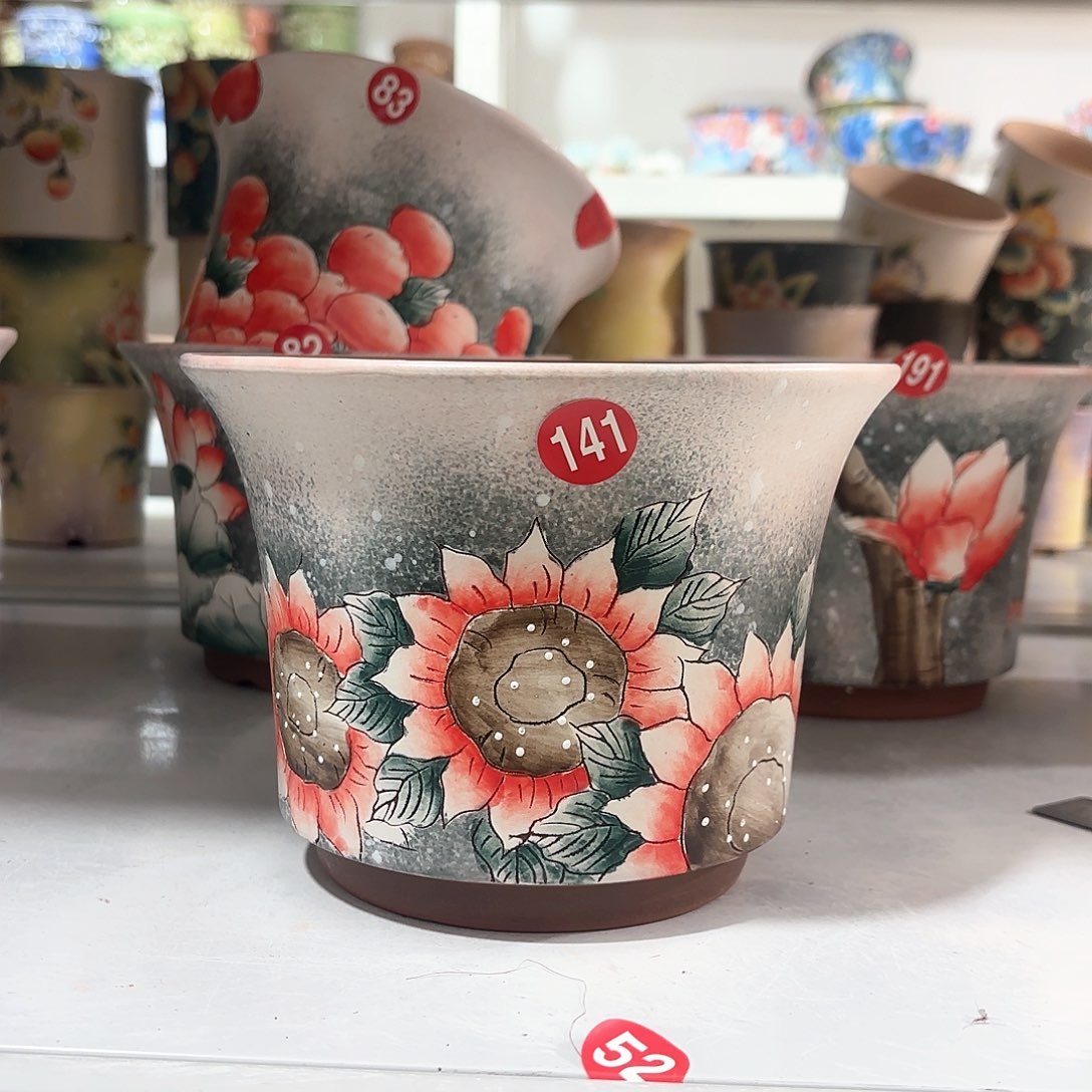 紫砂花盆手工花盆默认微瑕16/12