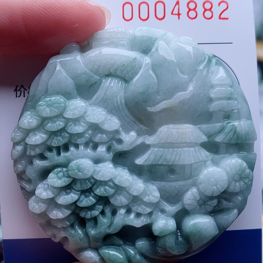 翡翠未镶嵌吊坠(不含链)