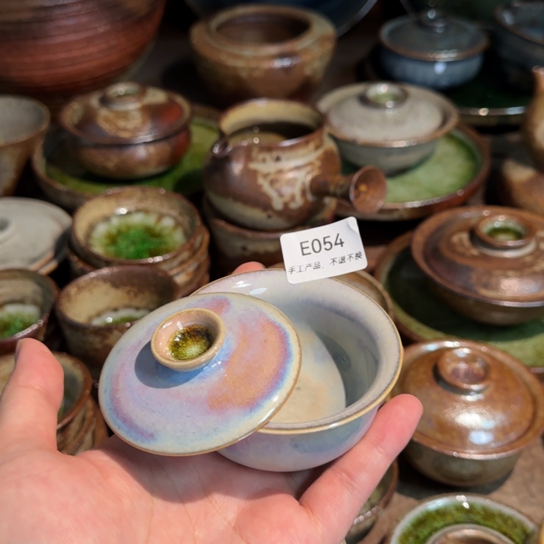 E054破碎感泥料非柴烧跑单禁拍