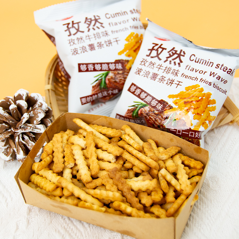 【华尔】波浪薯条饼干商超同款追剧解馋休闲零食多种口味任选