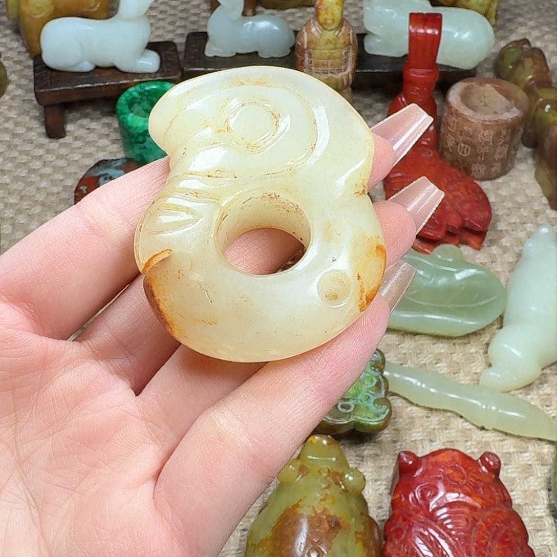 白玉菩提吊坠挂件