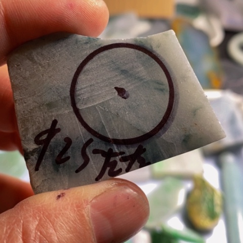 定制翡翠未镶嵌平安扣一个包工料