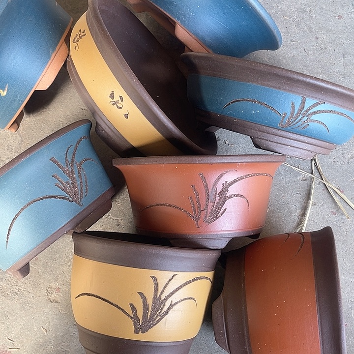 紫砂花盆100-8。100-8