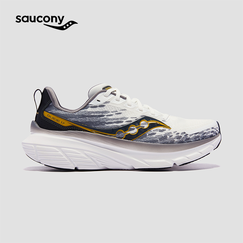Saucony索康尼GUIDE向导17稳定支撑跑鞋情侣男女子舒适缓震运动鞋