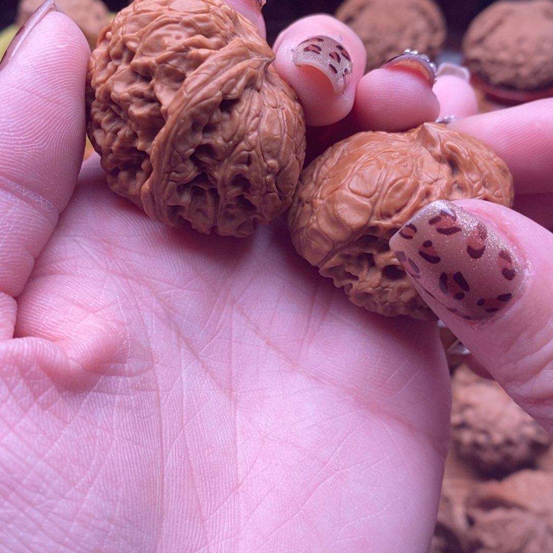 文玩核桃把件?****活蛇头35