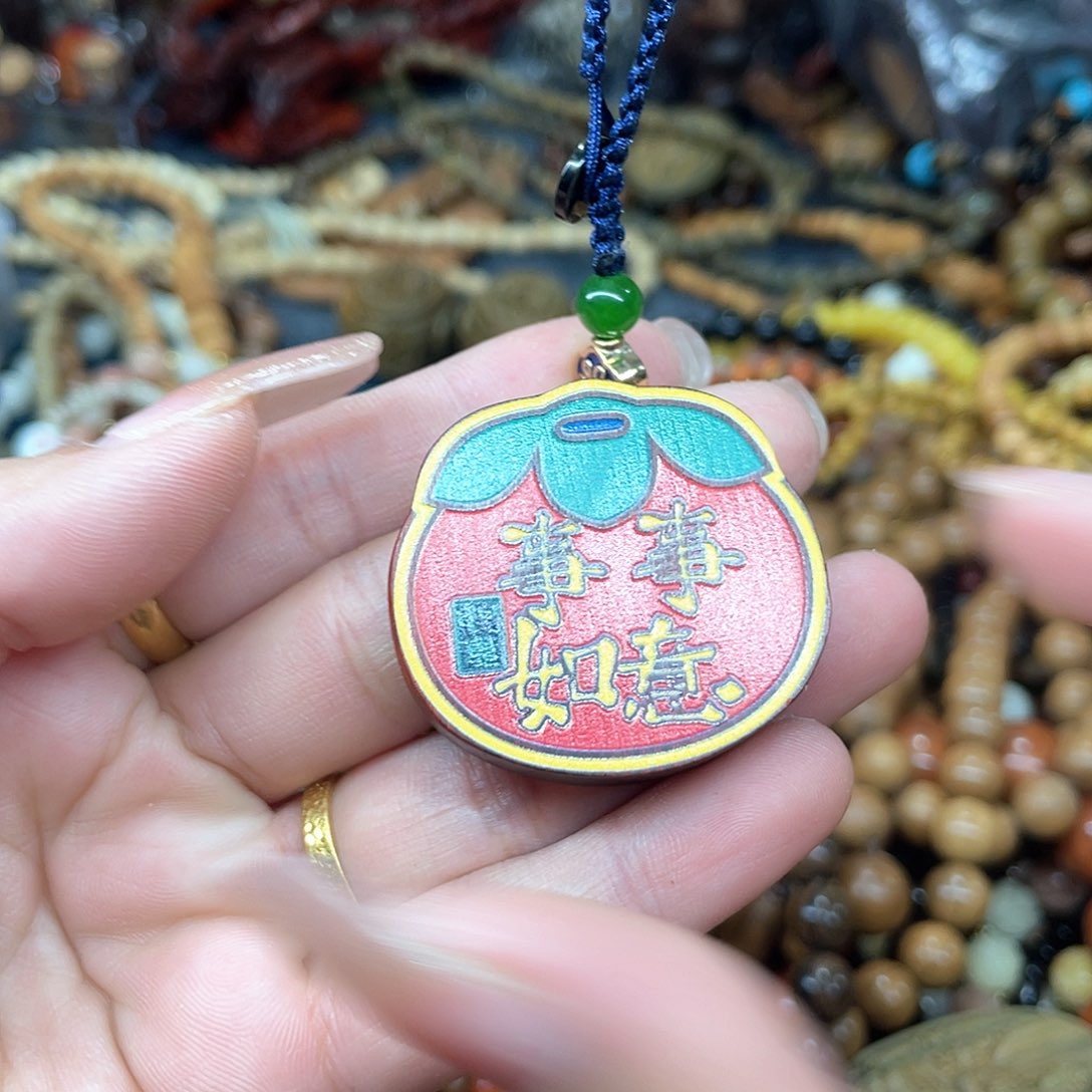 维腊木（绿檀）无事牌