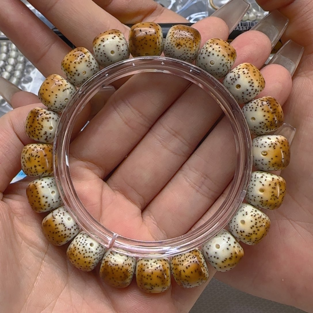 星月菩提手串54高端火烧云星月菩提1.2桶单圈