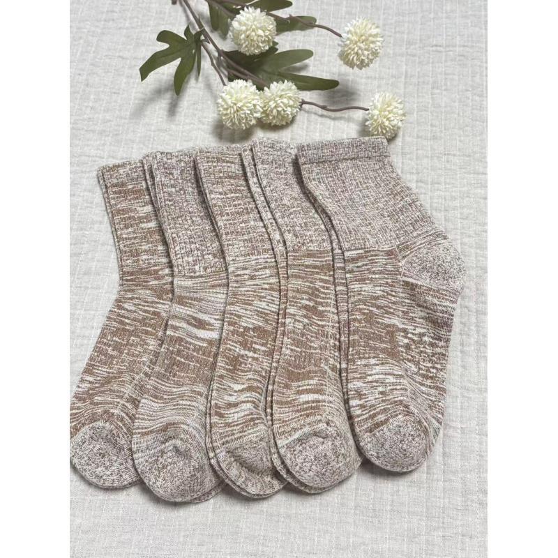 汉麻抗菌防臭袜透气吸汗高档男女款中筒袜子冬季加厚保暖袜