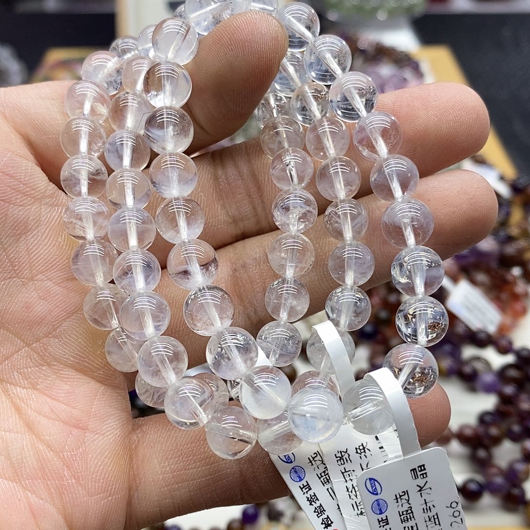 水晶手链未镶嵌多样性发货发一条