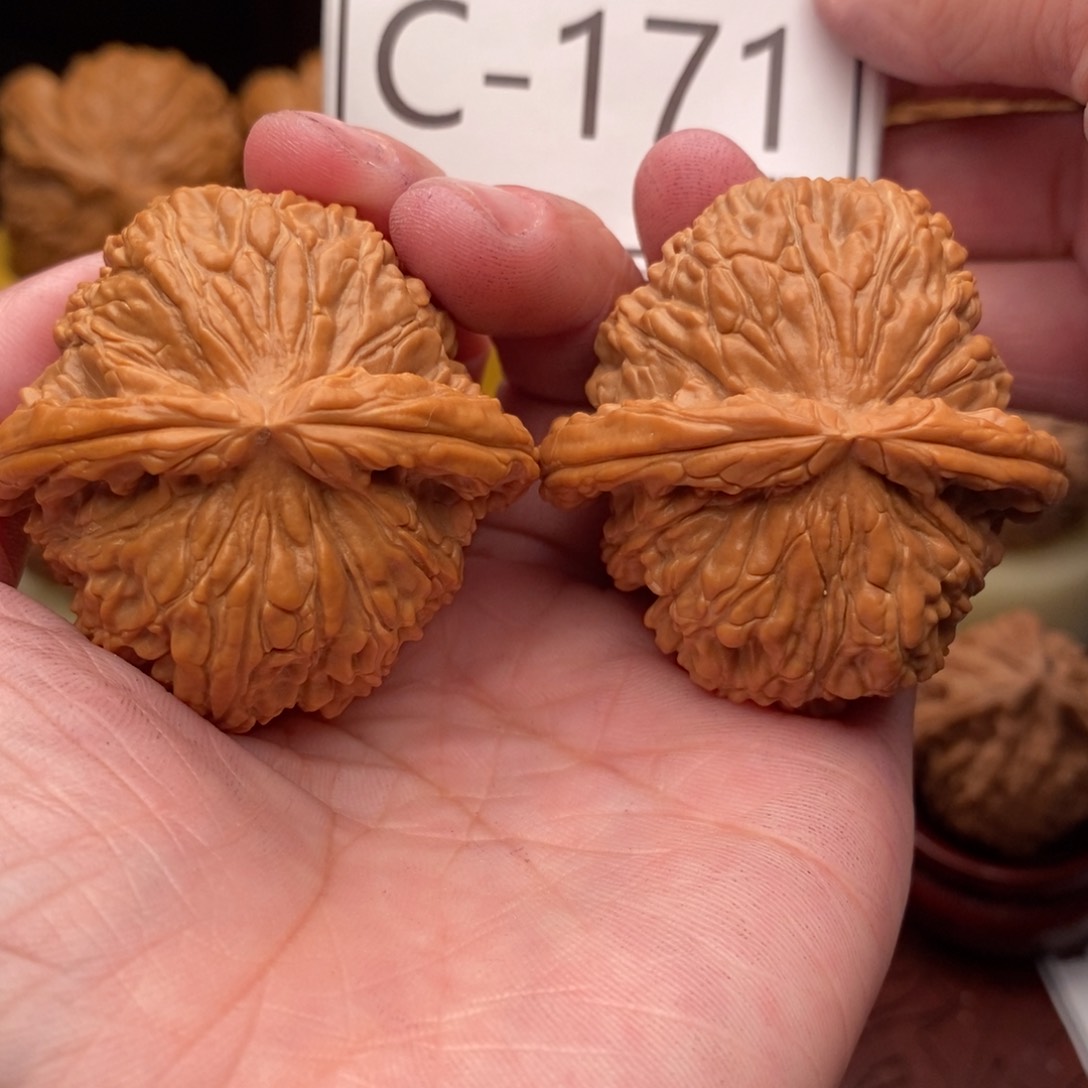 文玩核桃把件球白45