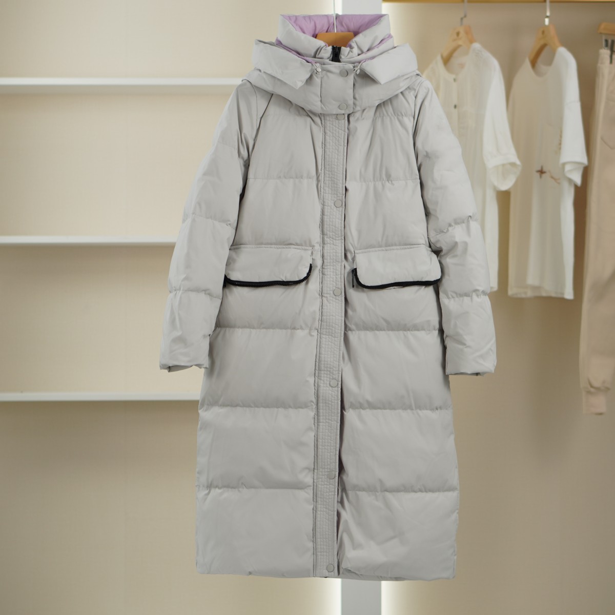 麦迪尚品【O】K950 冬季长款保暖羽绒服品牌折扣撤柜女装