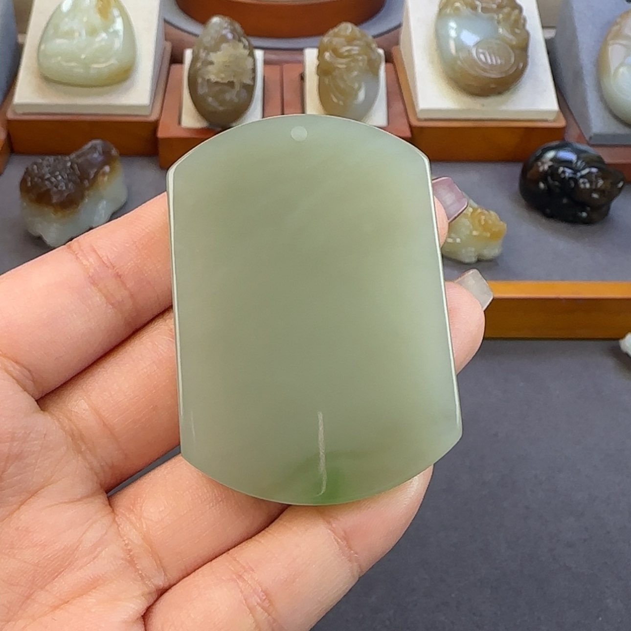 【闪购商品】和田玉颈饰未镶嵌呆***熊