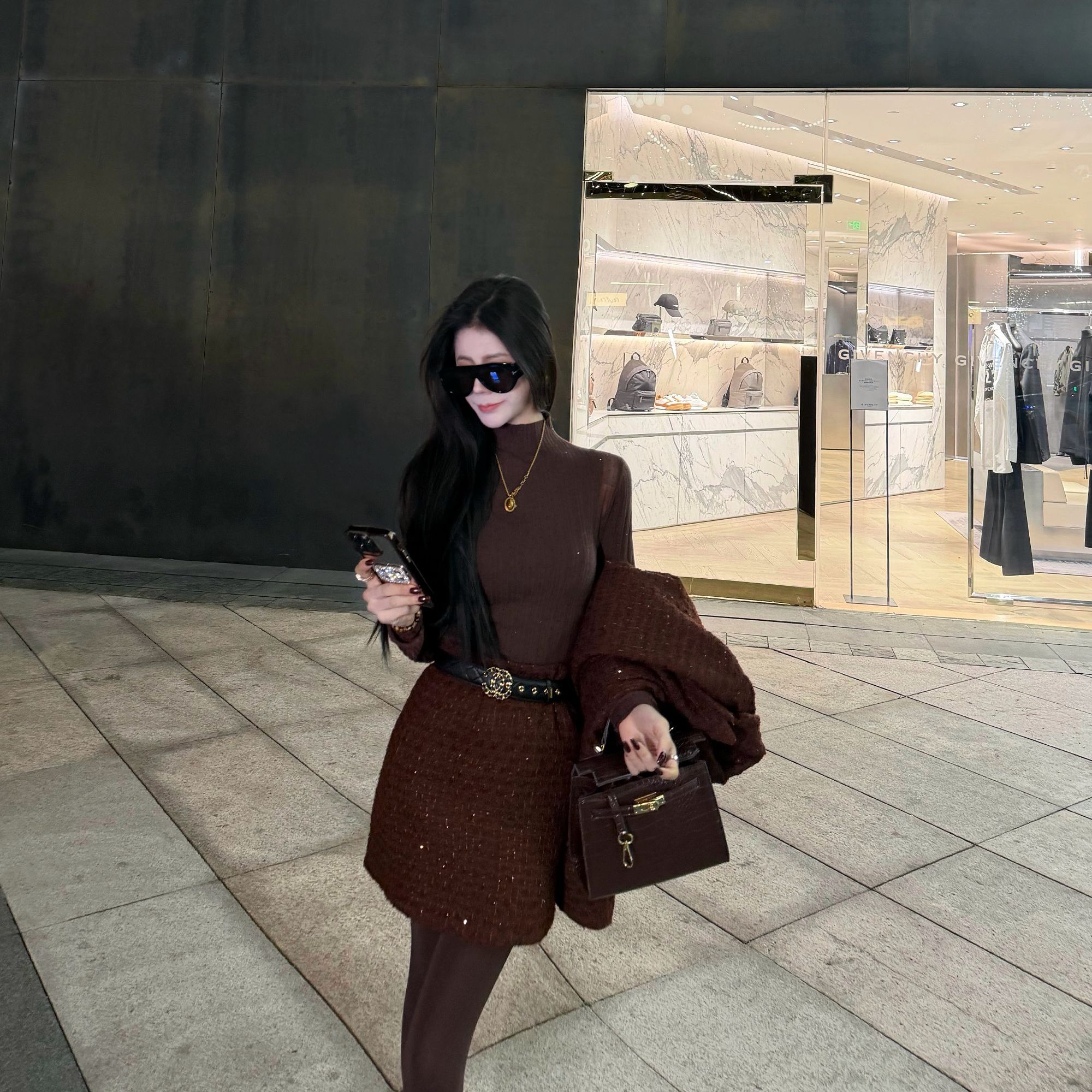 WANWAN羊毛细闪亮片针织衫JJD5ZZS2311