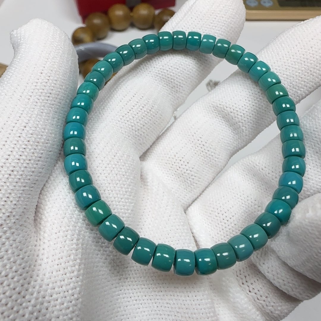 绿松石未镶嵌手链手串一条
