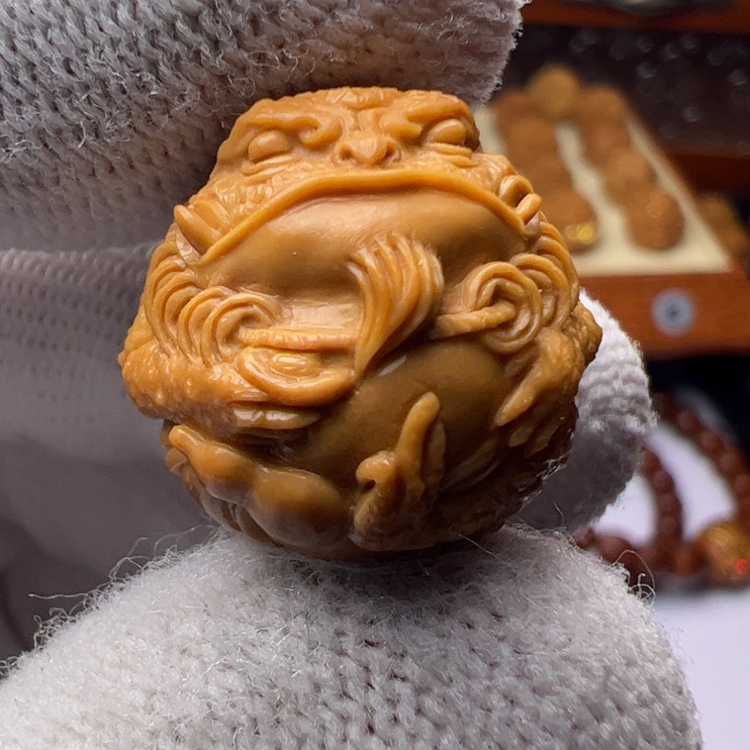 猴头核桃吊坠精修金蝉19