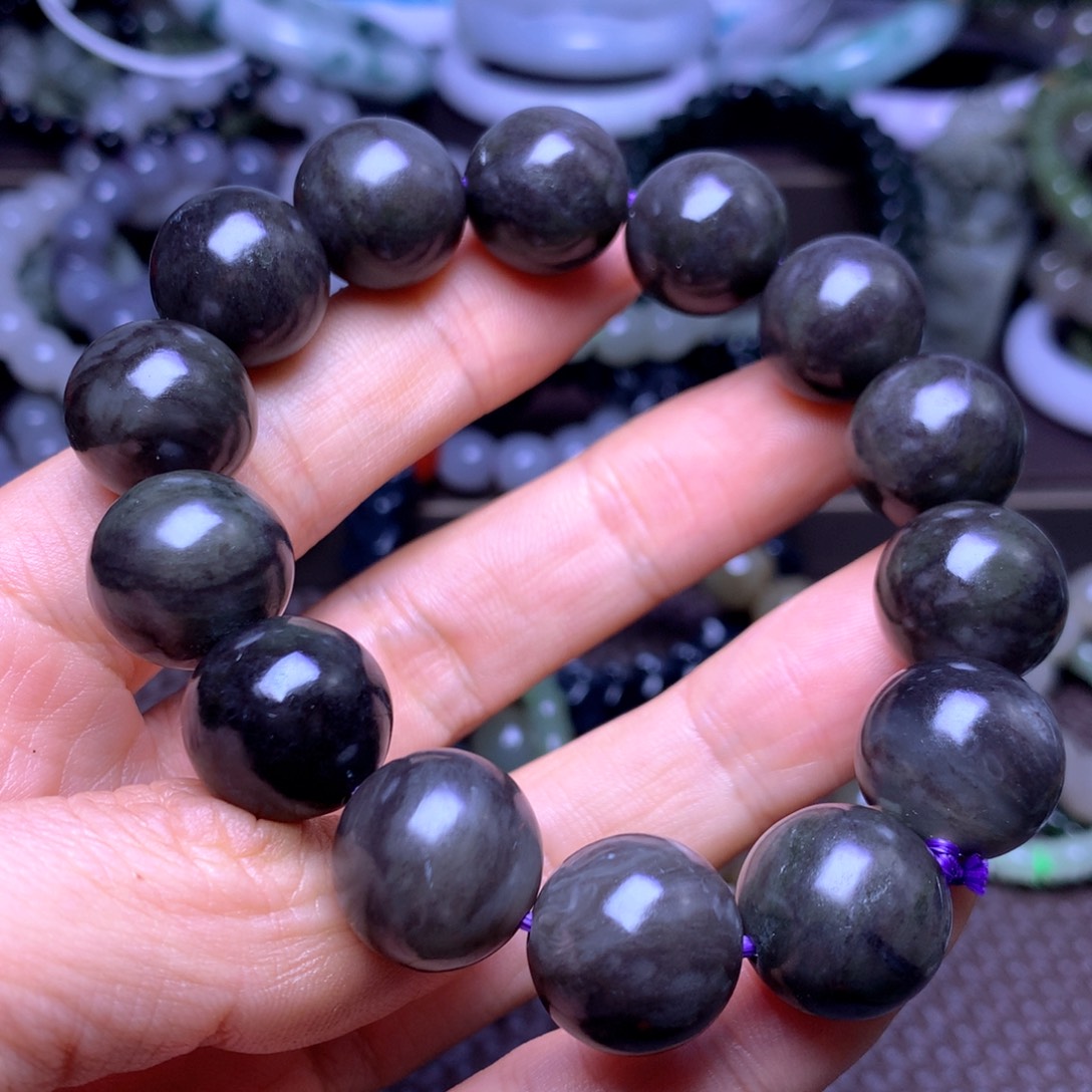 和田玉未镶嵌手串16