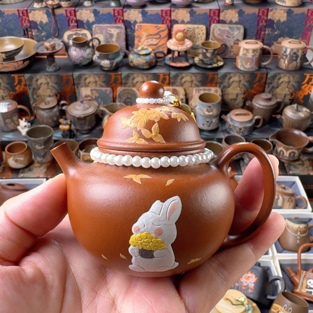 茶壶紫砂125ml原矿精工半手