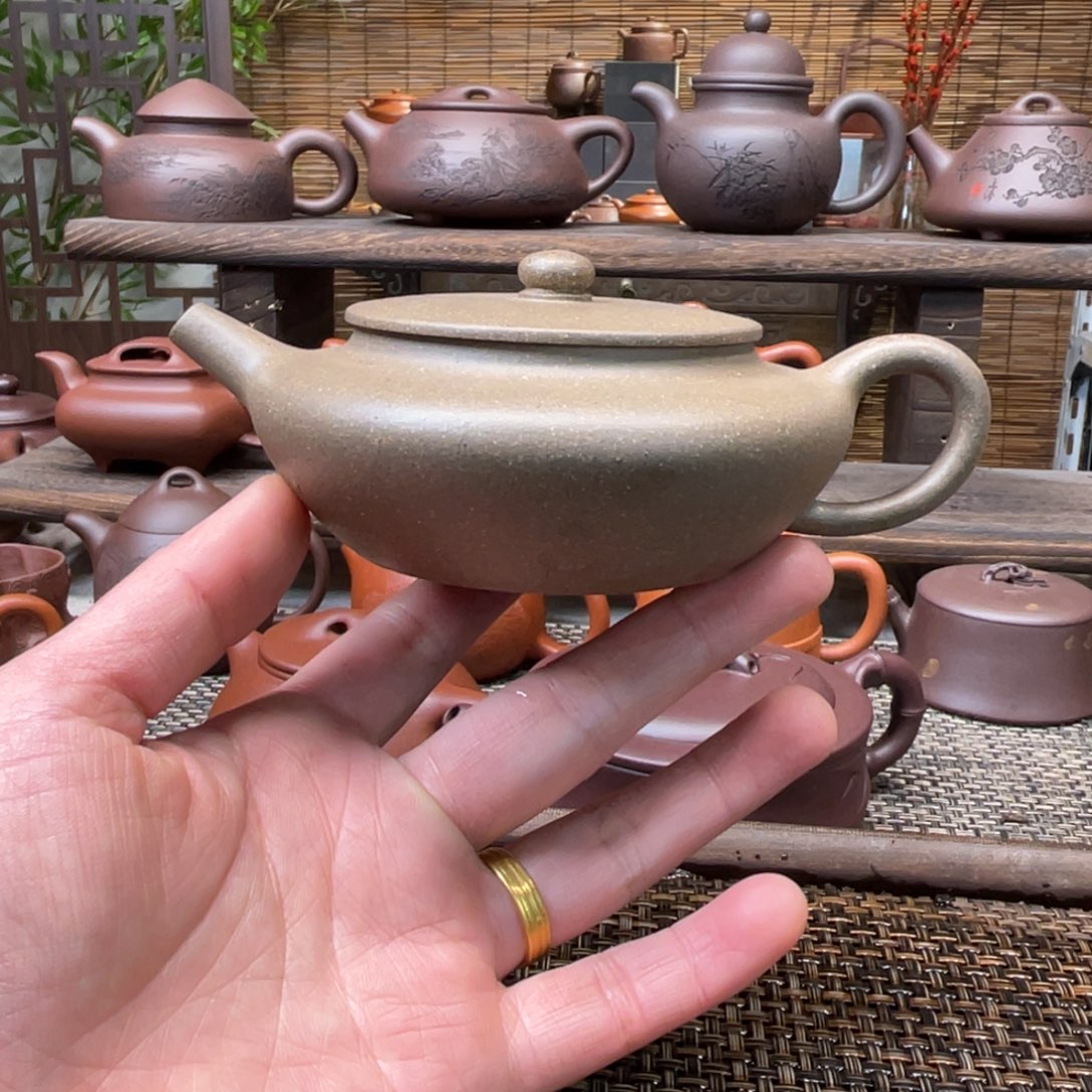紫砂茶壶宜兴原矿紫砂手工制150