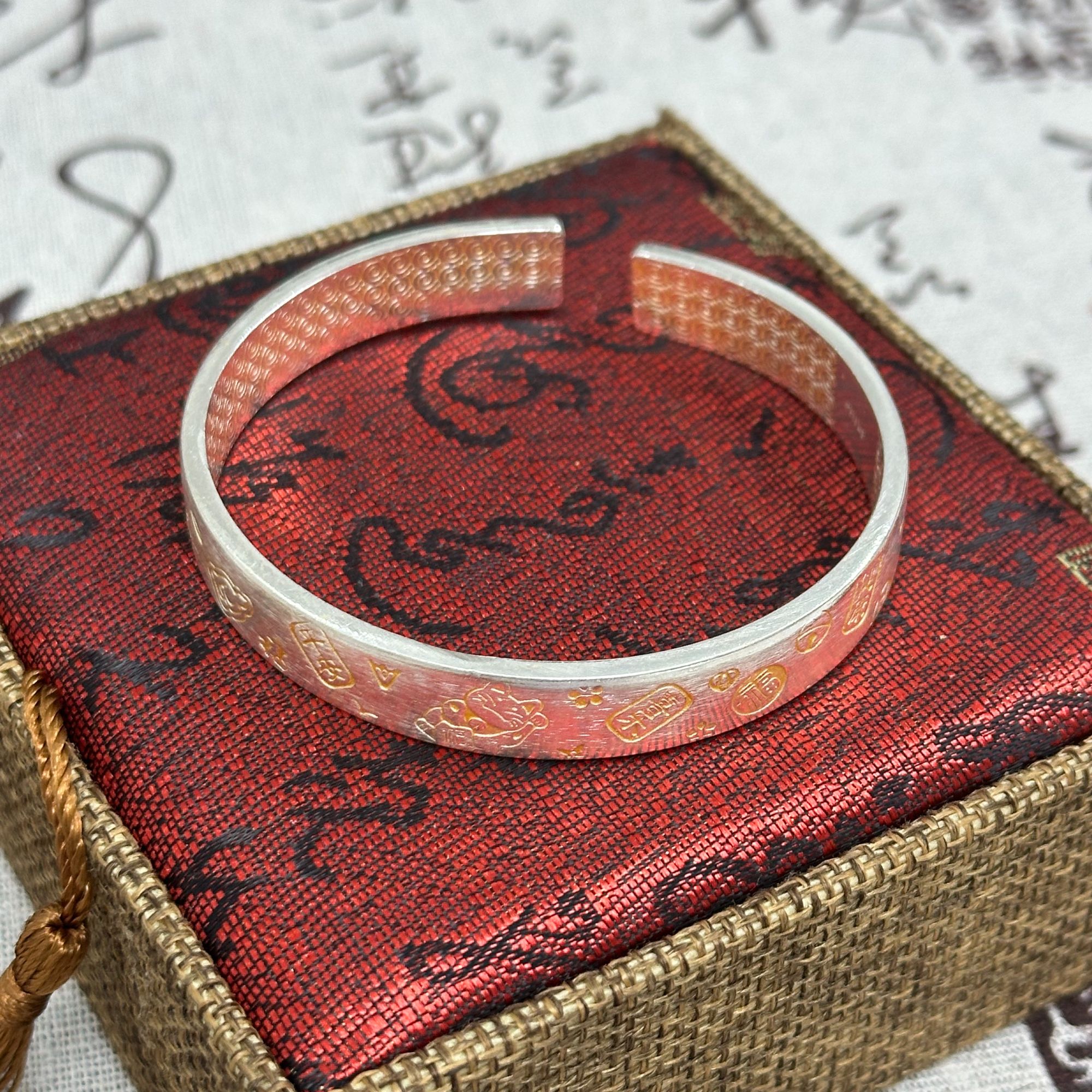 足银手镯 183古法传统工艺手镯手链经典百搭手工时尚复古