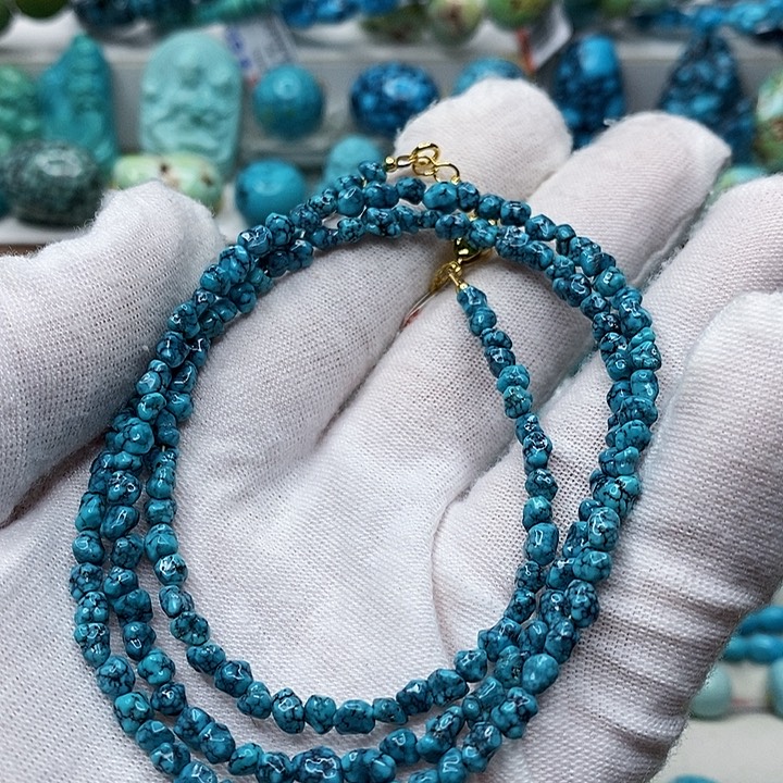 绿松石未镶嵌天然原矿 地大质检