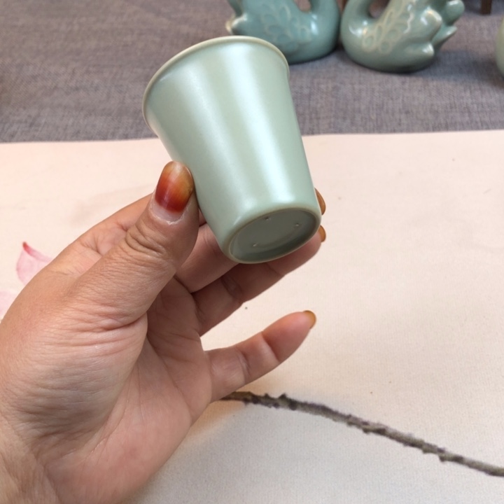 瓷片仿古粉青系列小可乐