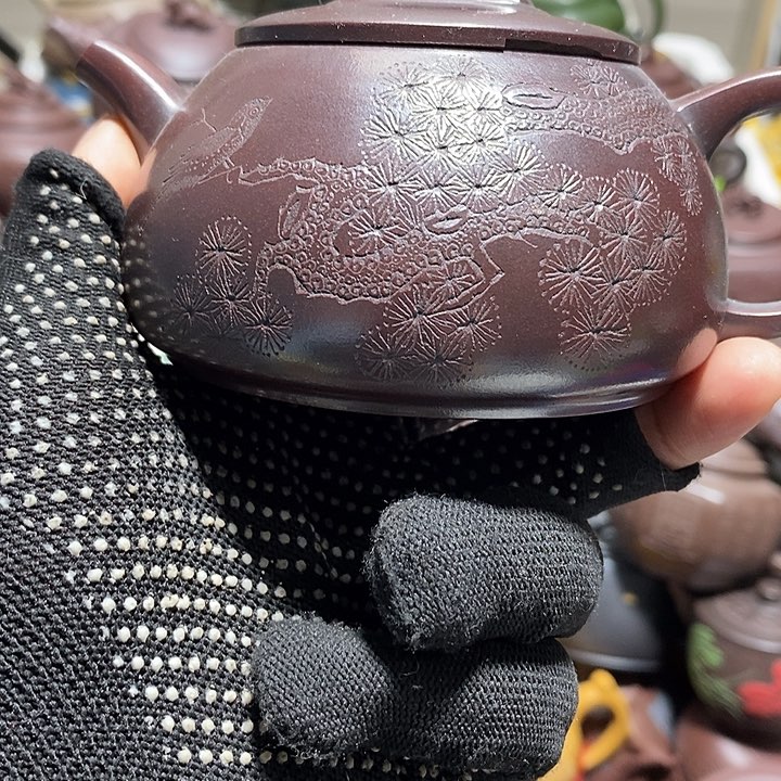 紫砂茶壶盖磕微瑕