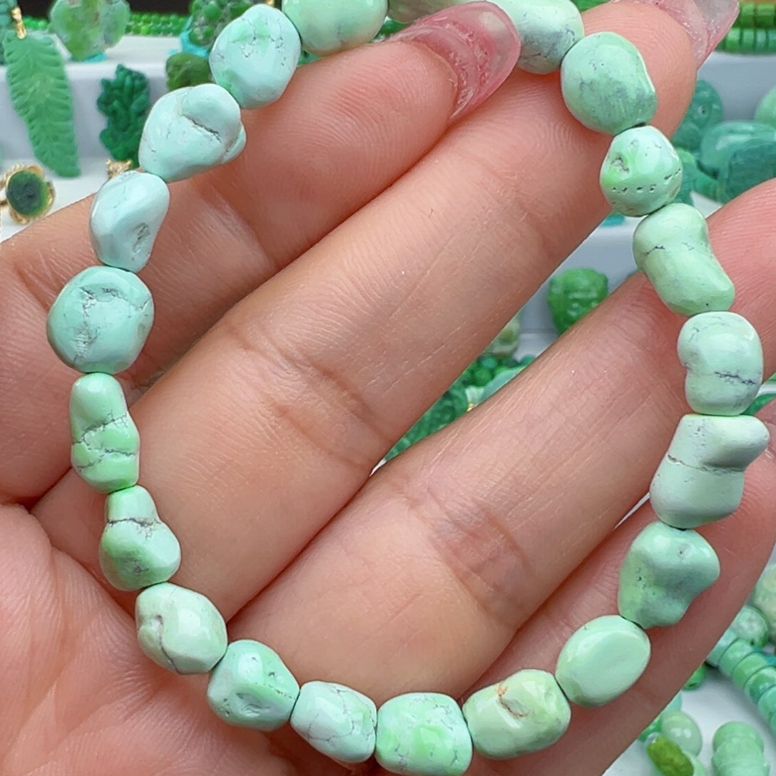 绿松石未镶嵌绿松石  主播万丽