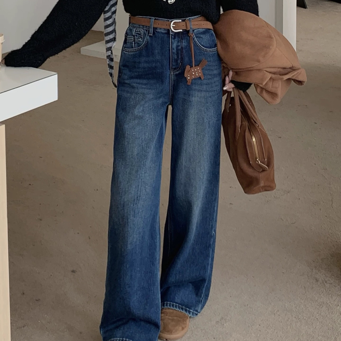 深圳南油（植绒加厚）小马牛仔裤6111-9106