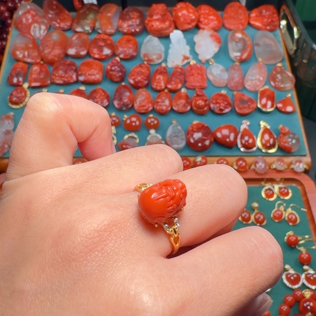 南红玛瑙南红银S925镶嵌