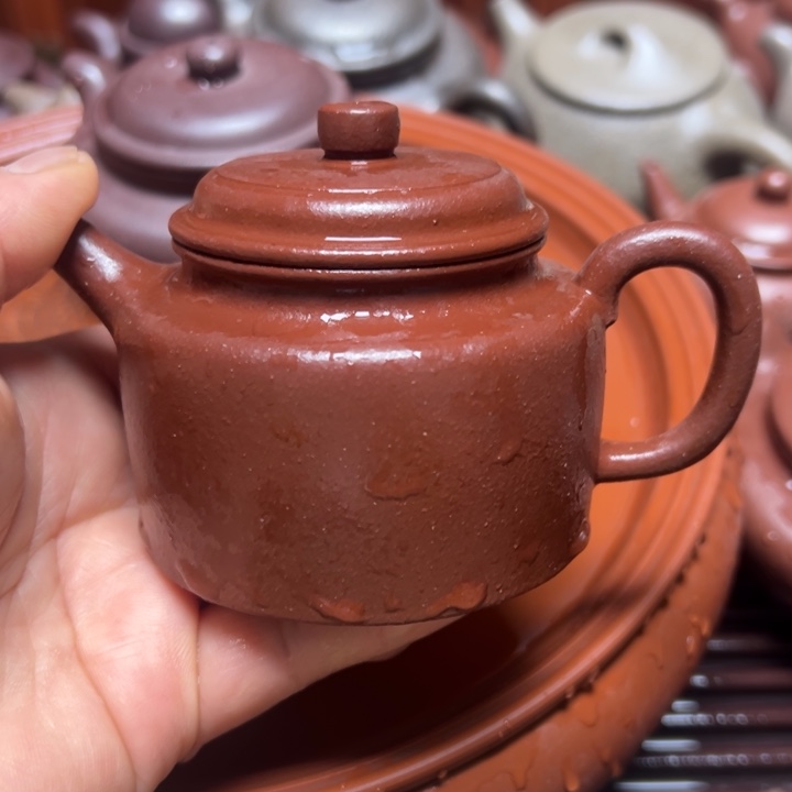 紫砂茶壶彩*宜兴原矿大红泥