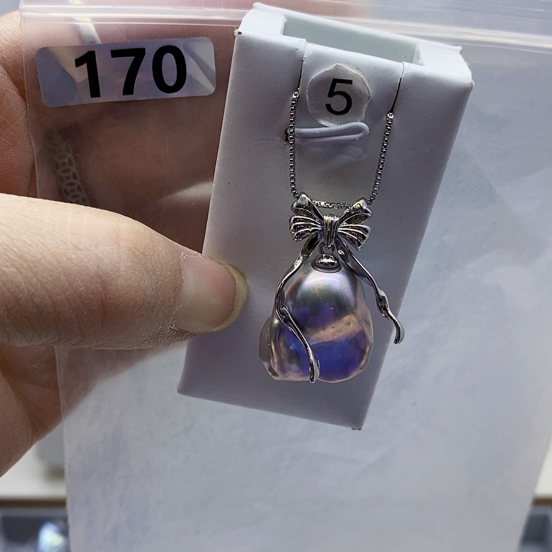 颈饰合金淡水珍珠