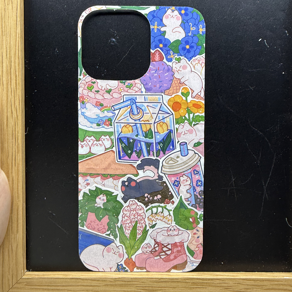 16promax背卡 油画系列 默认微瑕 不退不换 其他型号可定制