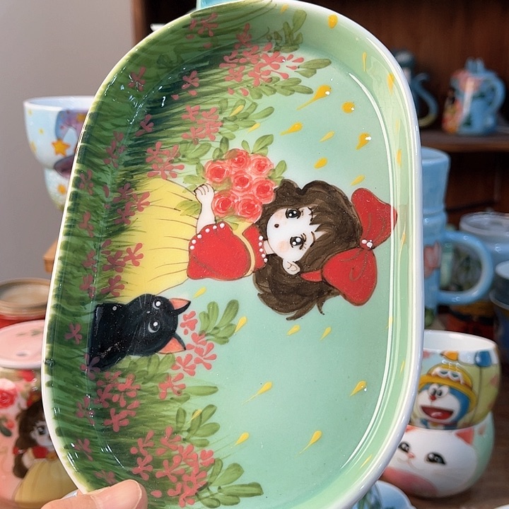 陶景德镇釉下手绘陶瓷 