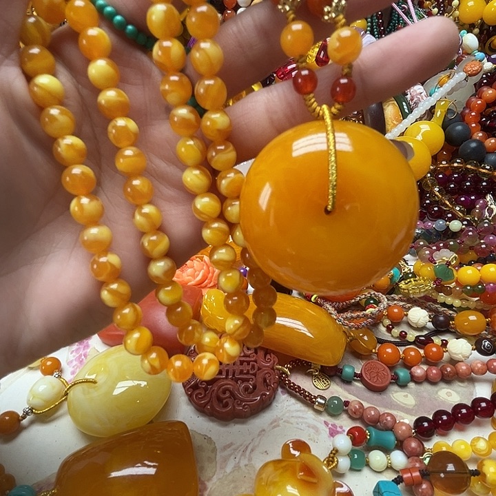 树脂制品758扣子黄中
