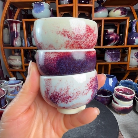 牛家钧窑牛自恒老师钧瓷客杯