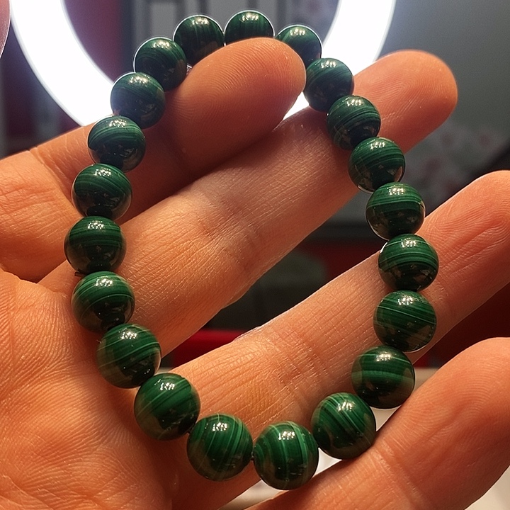 水晶手链银S925镶嵌孔雀