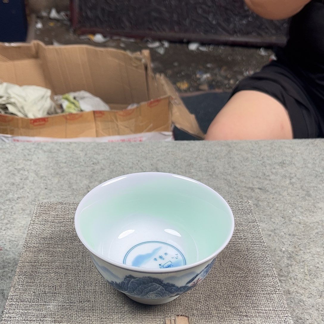 摆件景德镇釉下青花瓷碗